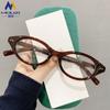 Gafas Lisas para Mujer Estilo Coreano 2026, Montura Ovalada de Moda que Te Hace Ver Más Delgado, Luz Azul Antirreflejante, Adecuadas para Viajar, Estilo Ins, Se Pueden Personalizar