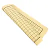 Tablero de Ajedrez de Cuero del Fabricante, Tela de Terciopelo, Tablero de Ajedrez de Doble Propósito para Go y Ajedrez Chino, Tablero Plegable Portátil para Gomoku