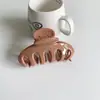 Pinza de Garra para Cabello con Letra de Calabaza Estilo Coreano para Mujer Nuevo Clip de Tamaño Grande para Cabello Grueso Parte Posterior de la Cabeza Pinza de Tiburón Pinza Versátil para el Uso Diario