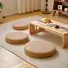 Cojín Futón Japonés para Tatami de Casa Balcón Redondo Engrosado Cojín para Asiento de Ventana Abuhardillada para Adoración a Buda Esterilla de Meditación