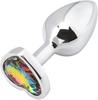 Produtos sexuais adultos em forma de coração de metal anal plug back court female SM out wear sex dilator flertando adereços sexuais