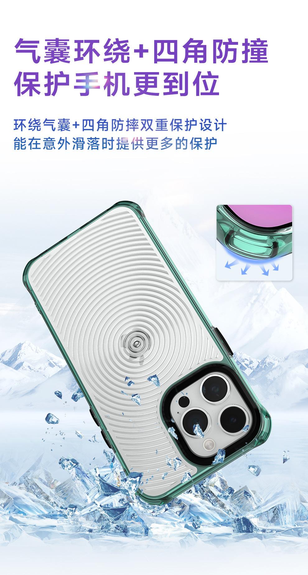 详情F9螺纹苹果iphone14斜挂手机壳批发冰晶透 (7)