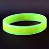 Pulsera Luminosa de Silicona Nam Mok Amitabha al por mayor con el Mantra de Seis Palabras, Pulsera de Amistad Fluorescente con Diseño de Loto Grabado