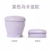 Copo de silicone dobrável macaron copo de enxaguante bucal portátil de viagem 180ml copo portátil para exterior copo retrátil criativo