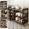 Novo rack de armazenamento de cozinha multifuncional, rack de chão multicamadas para frutas e vegetais, rack de armazenamento para micro-ondas, prateleira simples para casa