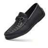 Zapatos Tods para hombre de cuero sin cordones, con suela suave y parte superior suave, de piel de vaca auténtica, tejidos, de primavera y otoño, a la moda y transpirables.