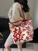 Bolsa Transfronteriza Nuevo Estilo Chino Estilo Nacional 2026 Nuevo Modelo Bolsa de Tela con Carácter de Doble Felicidad Rojo, Tote de Hombro de Gran Capacidad Bolsa para Novia de Boda