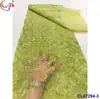 Encaje Francés Retro Totalmente Lentejuelado Bordado con Lentejuelas Tela de Encaje con Lentejuelas Nupcial