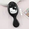 Peine de Airbag Dibujo Animado Lindo Moño Gatito Manija de Peine con Cojín de Aire Peine con Espejo Redondo Peine para Cabello Liso Peine Masajeador para el Cabello Peine para el Cabello