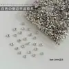 Rhinestones de Circonia Biselados de Fondo Plano 5A para Decoración de Uñas Mezcla de Mini Rhinestones Irregulares Decoraciones Blancas Súper Brillantes para Uñas Decoraciones de Rhinestone para Uñas Portátiles