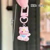 Chaveiro Gato Sino Tridimensional Fofo Pingente Fofo para Mochila Escolar de Estudante Acessórios para Bolsa de Menina Melhor Amigo Presente