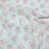 Tela de crepé de gasa de algodón de doble capa con pequeñas flores para ropa de pijama infantil