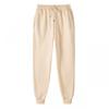 Comercio Transfronterizo 2024 AliExpress Nuevos Pantalones Casuales para Hombre Forrados de Felpa Engrosados Cálidos Color Sólido Talla Grande Pantalones de Chándal