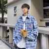 Camisa de Cuadros Vintage Estilo Americano High Street para Hombre Primavera y Otoño Marca Trendy Ins High Street Hip Hop Nicho Suelta Chaqueta Camisera