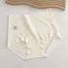 Ropa interior de Lyocell al por mayor de cintura alta con control de abdomen para mujer, entrepierna extendida, cobertura total, talla grande, MM con sobrepeso, Pantalones cortos de triángulo para damas, Verano