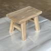 Olmo Viejo Creativo Banco Pequeño Taburete Cuadrado Doméstico Taburete Bajo de Madera Maciza Taburete de Madera para Mesa de Café Taburete para Cambiarse los Zapatos Taburete de Baile para Niños