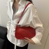 Bolso Pequeño Elegante de Color Sólido 2026 Moda Nuevo Retro Moda para Mujer de un Solo Hombro Cadena Color Sólido Cruzado Debajo del Brazo Bolso Pequeño