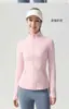 Roupas de Yoga Femininas Jaqueta com Gola Alta e Zíper Jaqueta Esportiva para Pilates Top Modelador Elástico Escovado Roupas de Treino