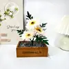 Nuevo Crisantemo Solar de 3 Flores de Amazon Tallo Único Jardinería Casera de Escritorio DIY Flor Artificial Decoración de Jardín de Balcón Flor Falsa