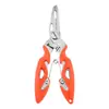 Herramienta Portátil para Control de Peces Tijeras de Acero Inoxidable para Cortar Línea de Pesca Pe, Tijeras para Equipo de Pesca con Anillo de Acero, Quitahambres, Pinza para Peces, Pinzas Multifuncionales para Señuelos