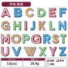 Parches bordados de letras coloridos de doble cara, parches de letras A-Z, parches bordados DIY para ropa y bolsos de niños, termoadhesivos