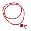 Transmissão ao vivo 108 pulseira de cinábrio feitiço estilo multiétnico quatro círculos contas redondas pulseira feminina atividades presente pulseira atacado