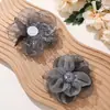 Estilo Doce Original Coreano Flor de Pérola Coração Rede Rosa DIY Acessórios de Cabelo Broche Roupas Sapatos e Chapéus Acessórios