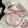 Bragas Satinadas con Calados Estilo Francés 'Tipsy Mojito'~Malla Estampada de Leopardo para Mujer, Tentación Femenina