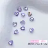 Decoraciones de Arte para Uñas con Pedrería en Forma de Corazón de Dopamina de Moda, Accesorios para Uñas, Arte para Uñas de Corazón 3D con Pedrería Apilada