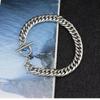 Pulsera Minimalista Estilo Coreano Transfronteriza para Hombre, Estilo Grueso, Moda Urbana, Estilo Aeropuerto, Pulsera de Cadena de Acero Inoxidable, Al por Mayor en Stock