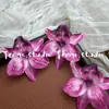 Tiara de Flor Artificial Crisântemo Orquídea Estilo Mesmo da Xiaohongshu Broche Flor de Chinelo DIY Grampo de Cabelo Adorno de Cabeça Combinação de Roupas