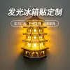 Pegatinas Luminosas Estéreo para Refrigerador Personalizadas Torre de la Campana de Xi'an Luz Nocturna de Resina Pegatinas para Refrigerador Souvenirs Turísticos Culturales y Creativos de Museo
