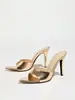 Sandalias de tacón alto para mujer, Mocasines de punta fina con tacón de gatito, Zapatos de fiesta para discoteca de primavera y verano, Zapatos marrones chocolate para mujer, Tacones de aguja de moda
