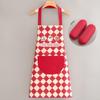Delantal impermeable y a prueba de aceite para adultos, ropa de trabajo con dibujos animados para imprimir, ideal para cocina, hogar y catering.