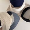 Diadema de Tela de Color Sólido Retro Ensanchada Textura Avanzada Sentido Deportivo Diadema de Ala Ancha Sombrero para Salir de Celebridad Cibernética Elegante Femenino