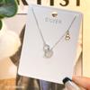 Colar de Prata Esterlina S925 Colar Feminino Pingente de Cabacinha Corrente para Clavícula Moda Combina com Tudo Corrente Delicada Pingente Corrente Personalizada de Alta Qualidade