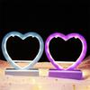 Nueva caja de corazón de amor para niña DIY campana musical luz de noche accesorios hechos a mano creativos lámpara ventas directas de fábrica