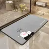 Nueva Alfombrilla de Suelo de Barro Diatomeas Dura de Secado Rápido para Baño, Alfombrilla Antideslizante Absorbente de Agua para Inodoro del Hogar, Alfombrilla de Baño a Prueba de Humedad