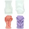 Molde de Pilar de Rosa Transfronterizo Molde de Vela para el Día de San Valentín Molde de Silicona Molde de Yeso 3D Difusor de Aroma Piedra Adorno Molde para Pastel