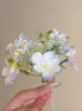 Serenidad de Jazmín~ Pasador de Flor Amarilla Súper de Hada con un Ambiente de Primavera y Verano, Accesorio para el Cabello de Flor para el Peinado Lateral Estilo Vacaciones en la Costa