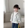 Abrigo para Niña Bebé, Nuevo Estilo Coreano de Primavera y Otoño, Sudadera Abrigo con Lazo y Encaje, Ropa Exterior de Manga Larga para Bebés y Niños Pequeños