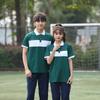 Nuevo uniforme escolar de verano para estudiantes de secundaria, traje de algodón de color a juego, camisa de manga corta, ropa deportiva informal para hombres y mujeres, traje de dos piezas