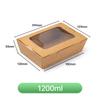 Celebridad de Internet Caja de Picnic de Papel Kraft Caja de Almuerzo Desechable Estilo Camping al Aire Libre Caja de Embalaje para Frutas Almuerzo Sushi Fábrica Personalización