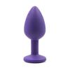 Suprimentos para adultos direto da fábrica Silicone Plug anal de diamante pó vermelho roxo preto gema de quadra traseira bala plug anal feminino