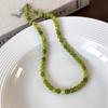 Collar Verde Verde Francés Nicho Verano Hecho a Mano Piedra Natural Cadena Clavícula Apilado Accesorios Estilo Chino Nuevo
