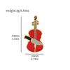 Filme e Televisão Europeu e Americano Quarta-feira Personagem Envolvente Violino Emblema de Metal Broche de Quarta-feira Adams