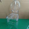Silla de Plástico Bambú para Hotel Banquete Exterior Silla de Cristal Respaldo Acrílico Ocio Silla de Comedor para el Hogar Modelo Transparente