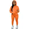 Roupas femininas europeias e americanas, conjunto de moletom de duas peças com forro de fleece e calças femininas de quadril largo, moletom esportivo casual