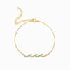 Pulsera transfronteriza de nueva ola superventas, pulsera de diamantes de moda europea y americana, pulsera de ECG personalizada, regalo para novia