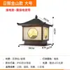 Luminária de Coluna Solar Lâmpada de Coluna para Portão de Pátio de Villa Lâmpada de Coluna para Cerca ao Ar Livre Lâmpada de Coluna Paisagística à Prova d'Água para Exterior